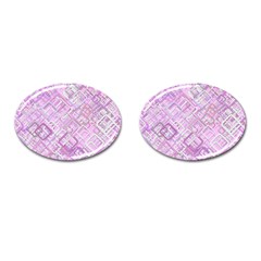 Pink Modern Background Square Cufflinks (oval) by Celenk