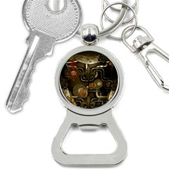 Wonderful Noble Steampunk Design, Clocks And Gears And Butterflies Bottle Opener Key Chains by FantasyWorld7