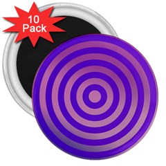 Circle Target Focus Concentric 3  Magnets (10 Pack)  by Celenk