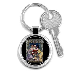 Vintage Santa Claus  Key Chains (round)  by Valentinaart