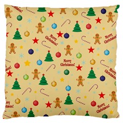 Christmas Pattern Large Cushion Case (two Sides) by Valentinaart