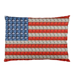 Geometricus Usa Flag Pillow Case by Celenk