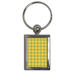 Green Stripes Key Chains (rectangle)  by berwies