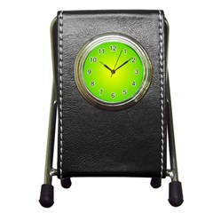 Pattern Pen Holder Desk Clocks by gasi