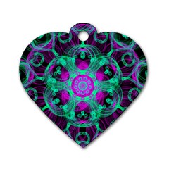 Pattern Dog Tag Heart (two Sides) by gasi