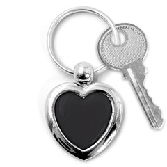 Black Carbon Fiber Key Chains (heart)  by PodArtist