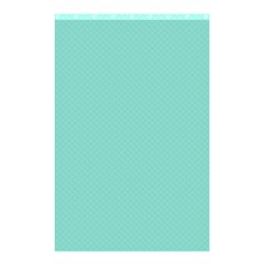 Tiffany Aqua Blue Puffy Quilted Pattern Shower Curtain 48  X 72  (small)  by PodArtist