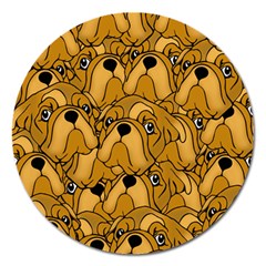 Bulldogge Magnet 5  (round) by gasi