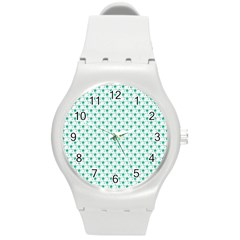 Pattern Round Plastic Sport Watch (m) by gasi