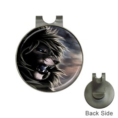 Angry Lion Digital Art Hd Hat Clips With Golf Markers by Celenk