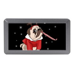 Pug Xmas Memory Card Reader (mini) by Valentinaart