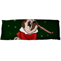 Pug Xmas Body Pillow Case Dakimakura (two Sides) by Valentinaart