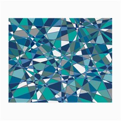 Abstract Background Blue Teal Small Glasses Cloth by Celenk