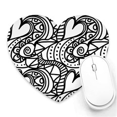 Seamless Tile Background Abstract Heart Mousepads by Celenk