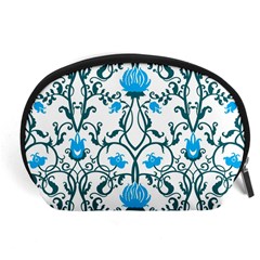 Art Nouveau, Art Deco, Floral,vintage,blue,green,white,beautiful,elegant,chic,modern,trendy,belle Époque Accessory Pouches (large) 