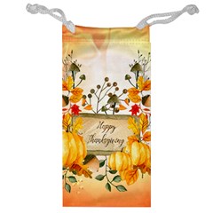 Happy Thanksgiving With Pumpkin Jewelry Bag by FantasyWorld7