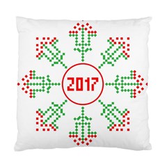 Snowflake Graphics Date Year Standard Cushion Case (one Side) by Celenk