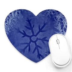 Winter Hardest Frost Cold Heart Mousepads by Celenk