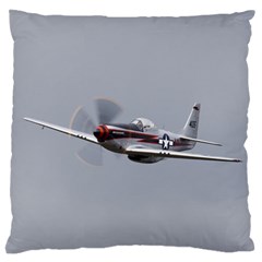 P-51 Mustang Flying Large Cushion Case (two Sides) by Ucco