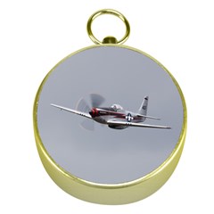 P-51 Mustang Flying Gold Compasses by Ucco