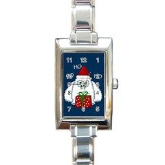 Yeti Xmas Rectangle Italian Charm Watch by Valentinaart