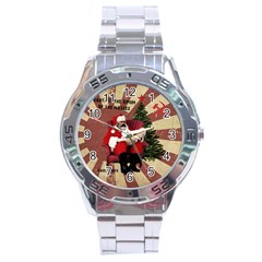 Karl Marx Santa  Stainless Steel Analogue Watch by Valentinaart