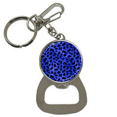 Blue Cheetah Print  Button Necklaces by Bigfootshirtshop