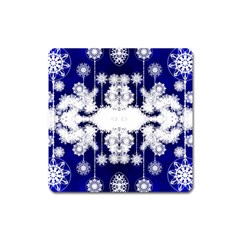 The Effect Of Light  Very Vivid Colours  Fragment Frame Pattern Square Magnet by Celenk