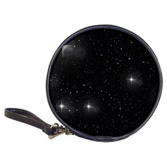 Starry Galaxy Night Black And White Stars Classic 20-cd Wallets by yoursparklingshop