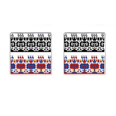 Bulgarian Folk Art Folk Art Cufflinks (square) by Celenk