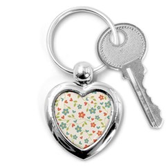 Abstract Art Background Colorful Key Chains (heart) 