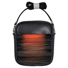 Background Red Orange Modern Girls Sling Bags by Celenk