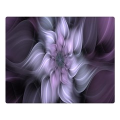 Fractal Flower Lavender Art Double Sided Flano Blanket (large)  by Celenk