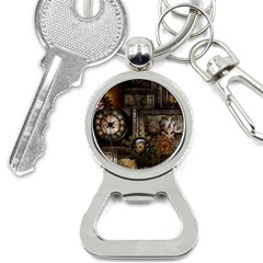 Steampunk, Wonderful Clockwork With Gears Bottle Opener Key Chains by FantasyWorld7