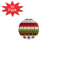 Christmas Spirit Pattern 1  Mini Magnet (10 Pack)  by patternstudio