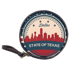 Retro Dallas Texas Skyline Classic 20-cd Wallets by Bigfootshirtshop