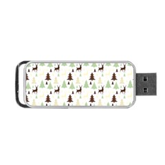 Reindeer Tree Forest Portable Usb Flash (one Side) by patternstudio