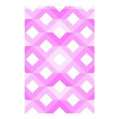 Geometric Chevrons Angles Pink Shower Curtain 48  X 72  (small) 