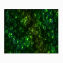 Bokeh Background Texture Marijuana Small Glasses Cloth (2-side) by Celenk