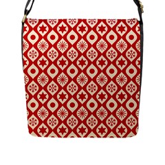 Ornate Christmas Decor Pattern Flap Messenger Bag (l) 