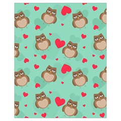 Owl Valentine s Day Pattern Drawstring Bag (small) by Bigfootshirtshop