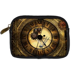 Wonderful Steampunk Desisgn, Clocks And Gears Digital Camera Cases by FantasyWorld7