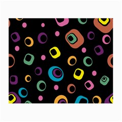 Abstract Background Retro 60s 70s Small Glasses Cloth by Celenk