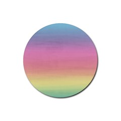 Background Watercolour Design Paint Rubber Coaster (round) 