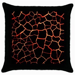 Magma Throw Pillow Case (black) by jumpercat