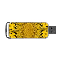 Pattern Petals Pipes Plants Portable Usb Flash (one Side) by Celenk