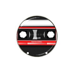 Compact Cassette Musicassette Mc Hat Clip Ball Marker (4 Pack) by Celenk