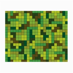 Tetris Camouflage Forest Small Glasses Cloth by jumpercat