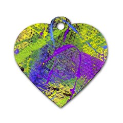 Ink Splash 02 Dog Tag Heart (two Sides) by jumpercat