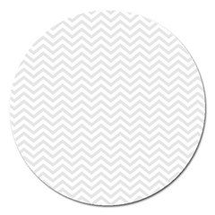 Light Chevron Magnet 5  (round) by jumpercat